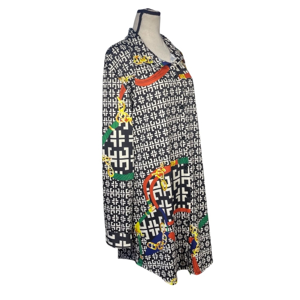 🚫🚫SOLD🚫🚫Vintage Abstract Print Mini Dress - Picture 3 of 5